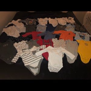 3 month old baby boy 28 piece onesie lot!